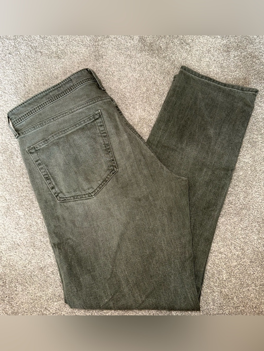 Daniel Cremieux Olive Green Straight Jeans